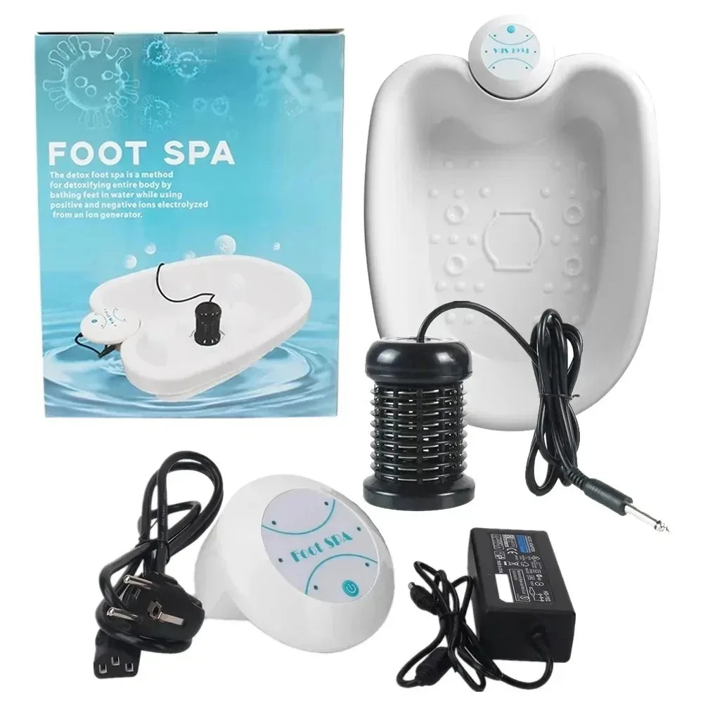 Detox Ionic Foot Bath Electric Massage Machine Foot Spa Hydrotherapy Machine Deep Cleaning Vibration Whirlpool FootBath Nursing