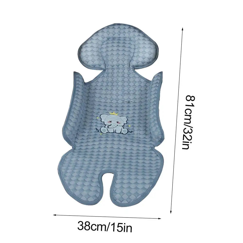 Baby Car Seat Cooling Pad Ice Stroller Cooler Mat Breathable Cooling Mat Anti-Slip Seat Pad Cushion Liner Gel Cooling Pad For