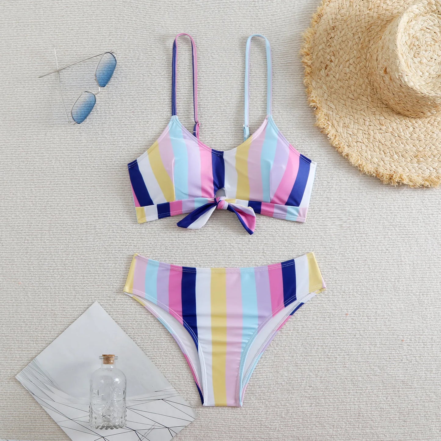Striped Sexy Bikinis Women's Swimwear Female Swimsuit For Swim Wear Bathing Suit Brazilian Bikini Set Beachwear Pool Bather 2025