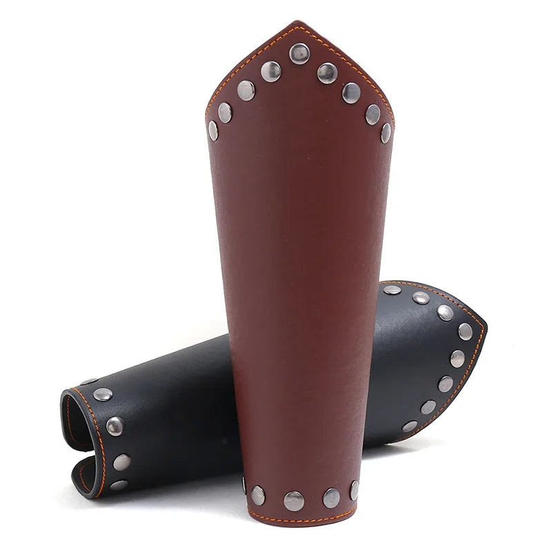 A combination of two medieval knight wristband accessories, Viking retro set, carnival Halloween party decoration