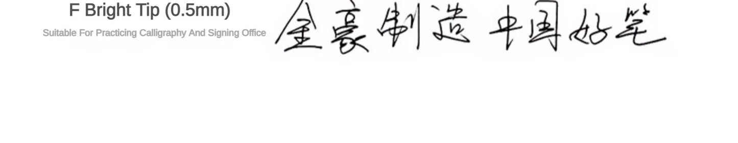 Jinhao 65 Black Silver Colors Fountain Pen EF F 0.30mm Nib Luxury Elegant Pen Business Office Student School Stationery Supplies