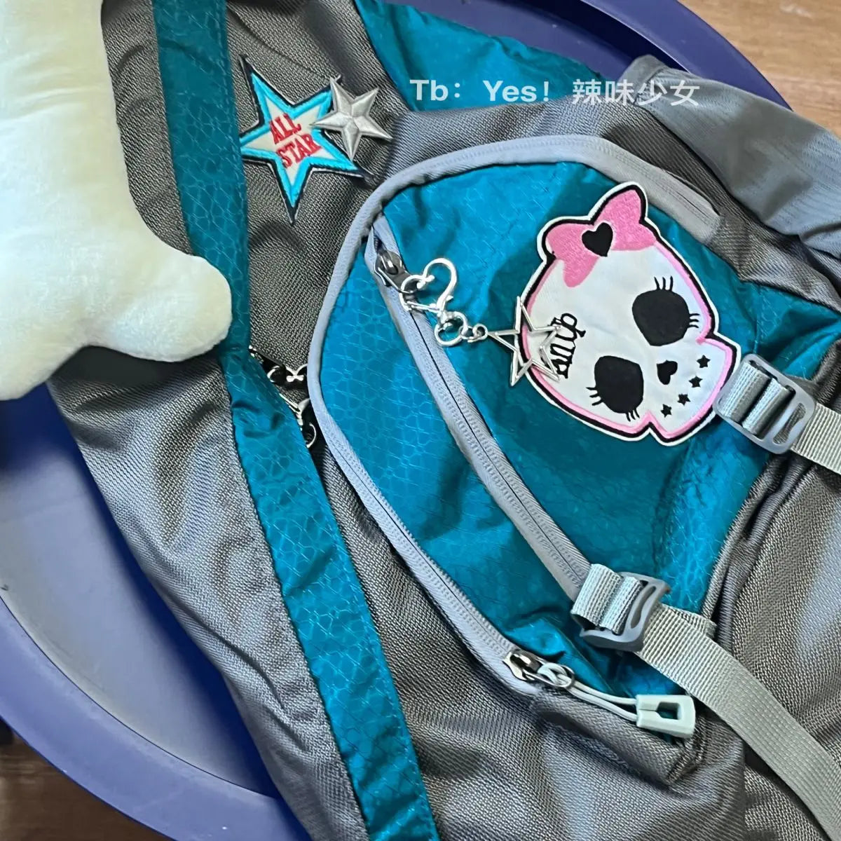 JIAERDI Y2k Grunge Crossbody Bags Women Gothic Star Patchwork Chic Casual Handbags Ladies Harajuku Aesthetic Messenger Bag 2023