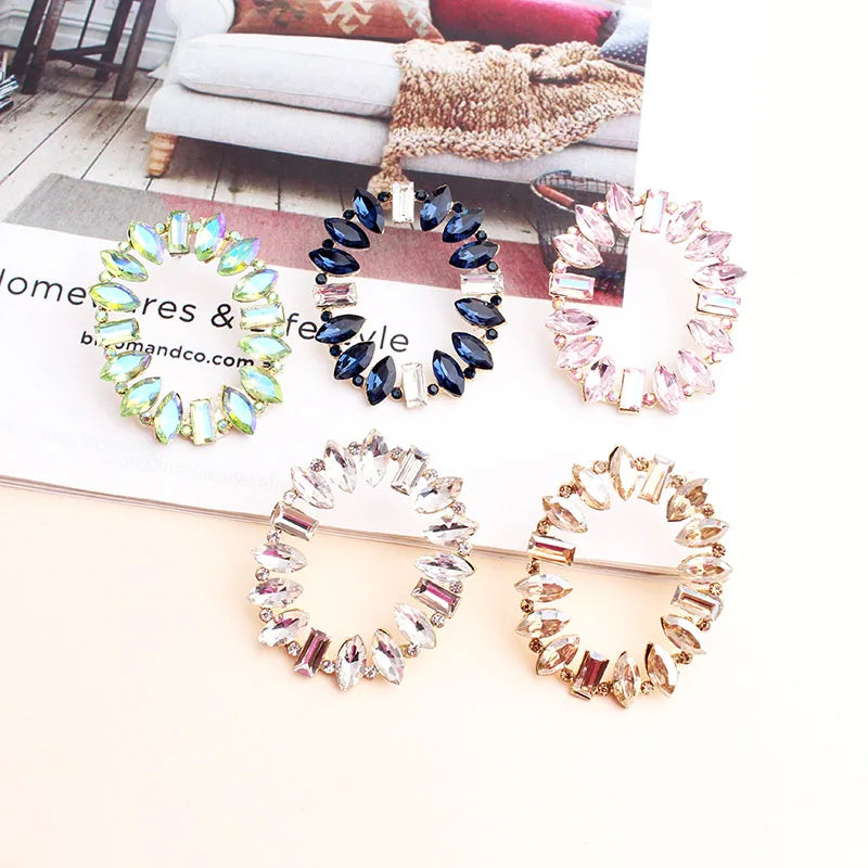 Elegant Tree Shape Acrylic Opal Stone Stud Earrings Statement Women Piercing Earrings 2019 New Trendy Jewelry Gift