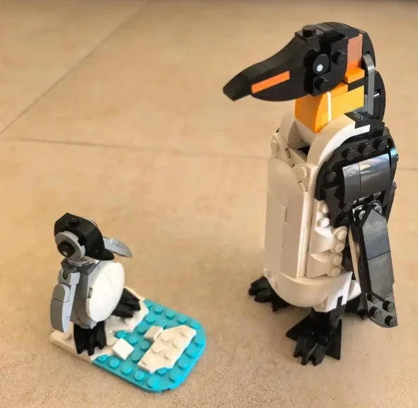 626PCS Creative Variety Series 3IN1 Panda Family Christmas Gift Brick Children Educational Toy