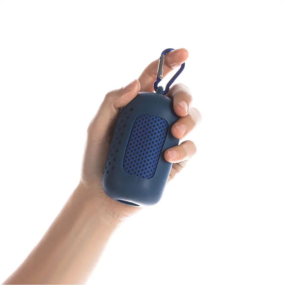 Portable Sport Towel with Mini Silicon Gel Set Cold Towel Breathable Fitness Sport Gym Running Outdoor Quick Dry Cooling Towel