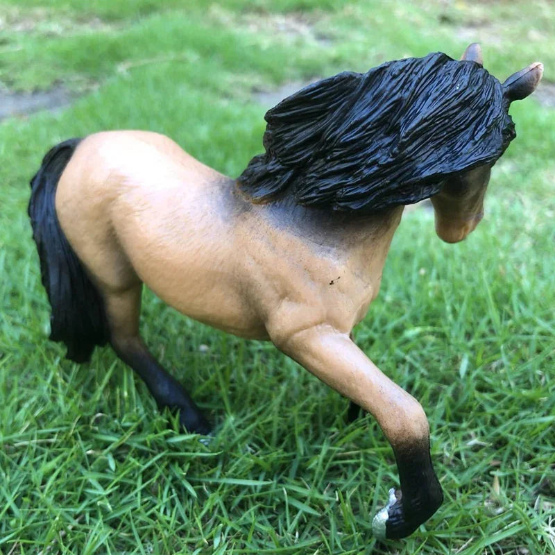 DIY Horse Race Model Horseman Farm Animal Figurines Action Ma Chang takes a shower Emulation Toys for Children Christmas Gift