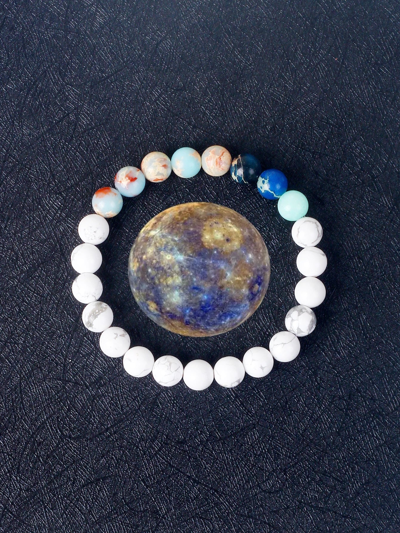 Cosmic Galaxy Solar System Bracelet for Women Men Natural Stone Beads Nine Planet Bracelet Elasticity Couple Jewelry Gift