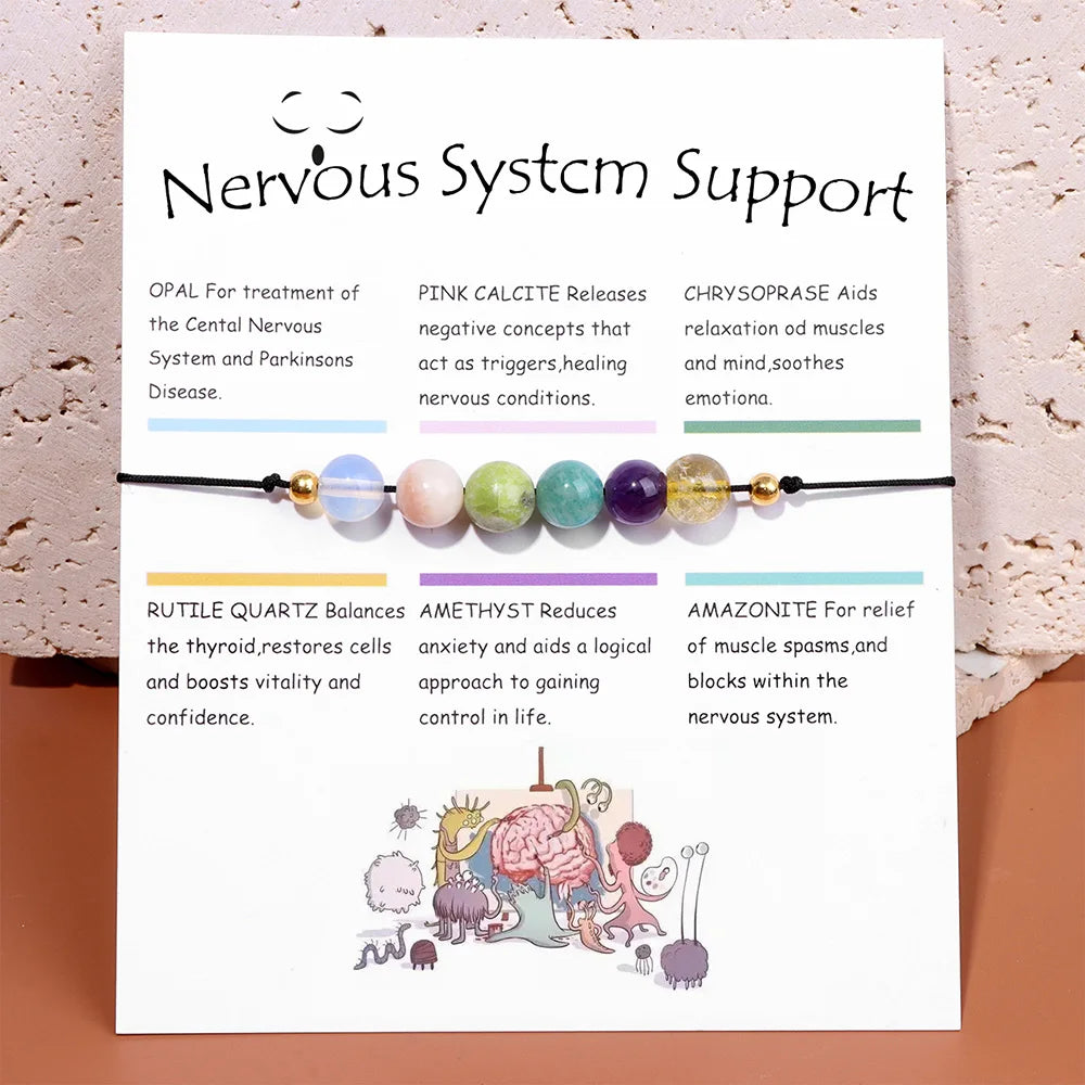 New In Natural Smooth Round Beads Bracelet Healing Protection Reiki Bracelet Labradorite Black Tourmaline Bracelet Bangle Gifts