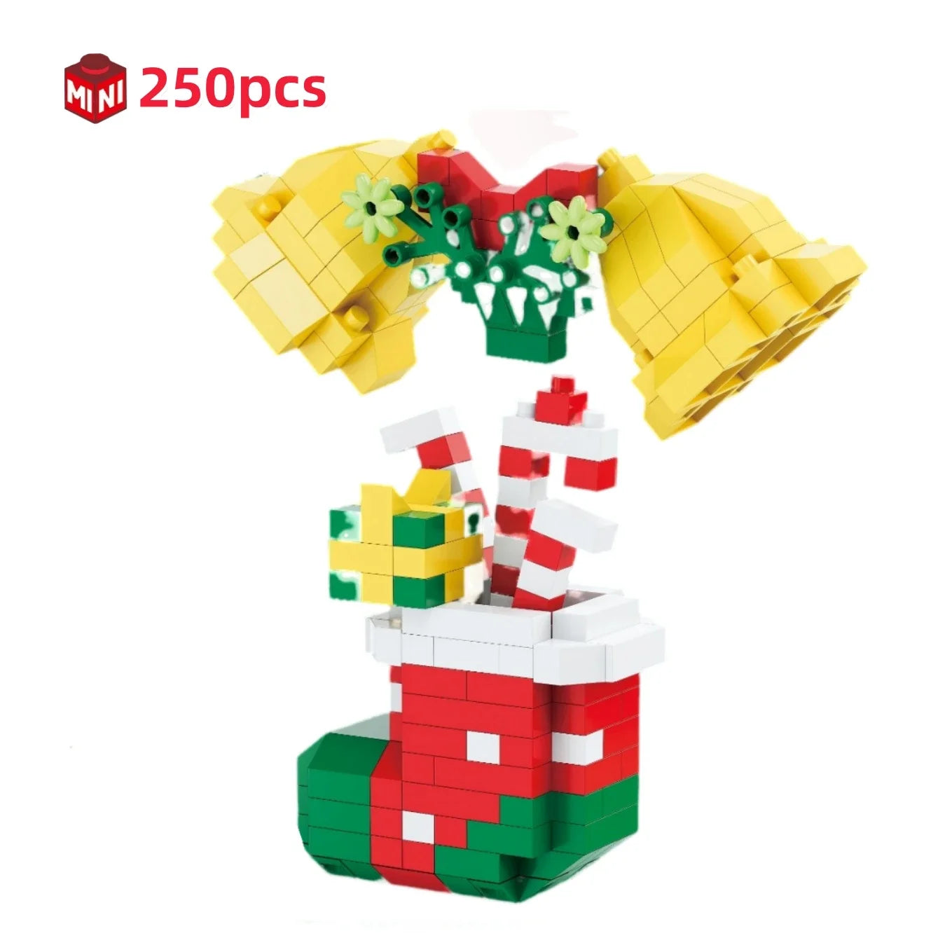 Children Mini Christmas Gift Micro Building Blocks Creative 3D Santa Claus Snowman Tree Decor Holiday Toy Set For Kids