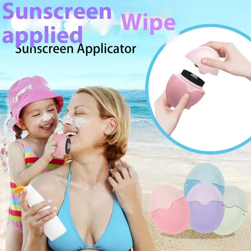 Silicone Suncream Roller Applicator Refillable Oval Isolation Lotion Cream Bottles Stitching Color Cosmetics Tool Travel