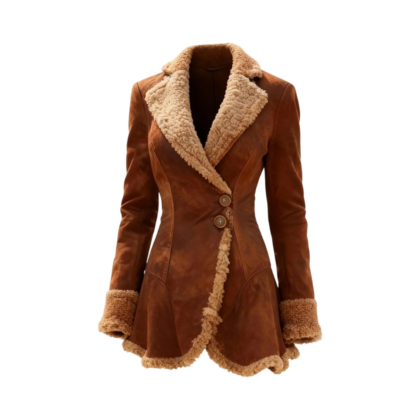 Women'S Denim Western Retro Windbreaker Plush Fashionable Warm And Plush Jacket Winter Outdoor Warm Coat Women'S Coat