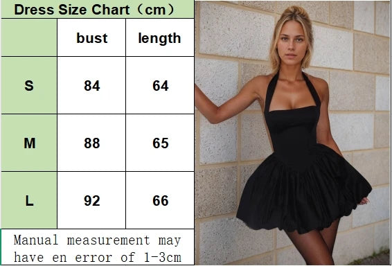FSMG Sexy Solid Sleeveless Backless Halter Short Skirt Fashion Bow High Waist Slim A-line Dresses Summer Evening Party Vestidos