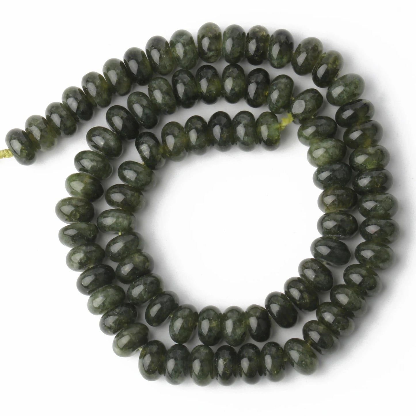 5x8mm Natural Stone Abacus Beads Angelite Tourmaline Tiger Eye Quartz Rondelle Loose Beads for Jewelry Making DIY Bracelets 15''