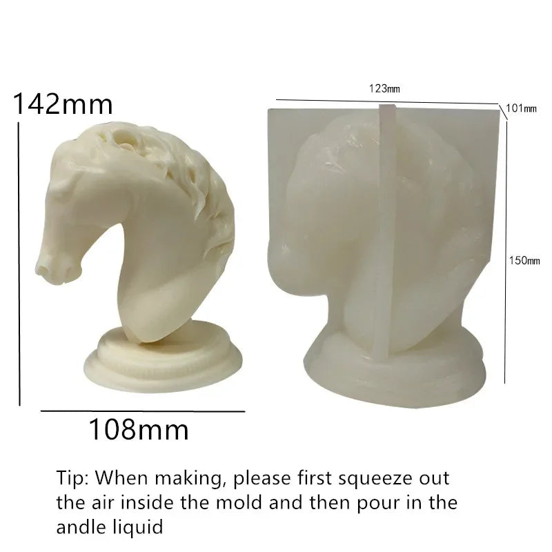 DIY Running horse candle silicone mold Running horse resin silicone mold Run horse concrete cement gypsum molds Christmas gift