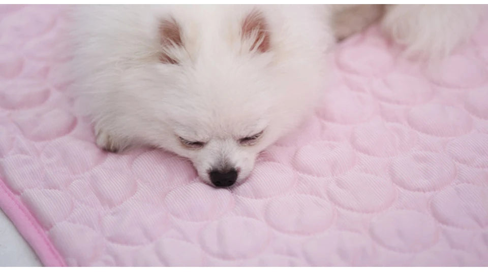 DualPet Dog Cat Summer Cooling Pad Mat Washable Puppy Big Dog Ice Gel Bed Mattress Cool Mascotas Cushion Blanket