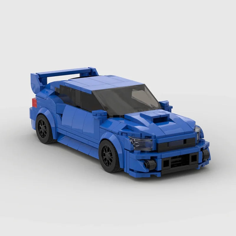 Technical Car MOC Subarued Imprezas WRX STi 2007 Speed Vehicles City Racing Model Set Building Blocks Kid Toys Christmas Gift