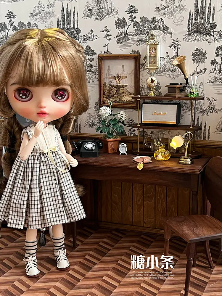 1/6 Doll House Model Furniture Accessories Led Lights Battery Operated 1/12 Desk Lamp Bjd Ob11 Gsc Blyth Soldier Lol Miniatures