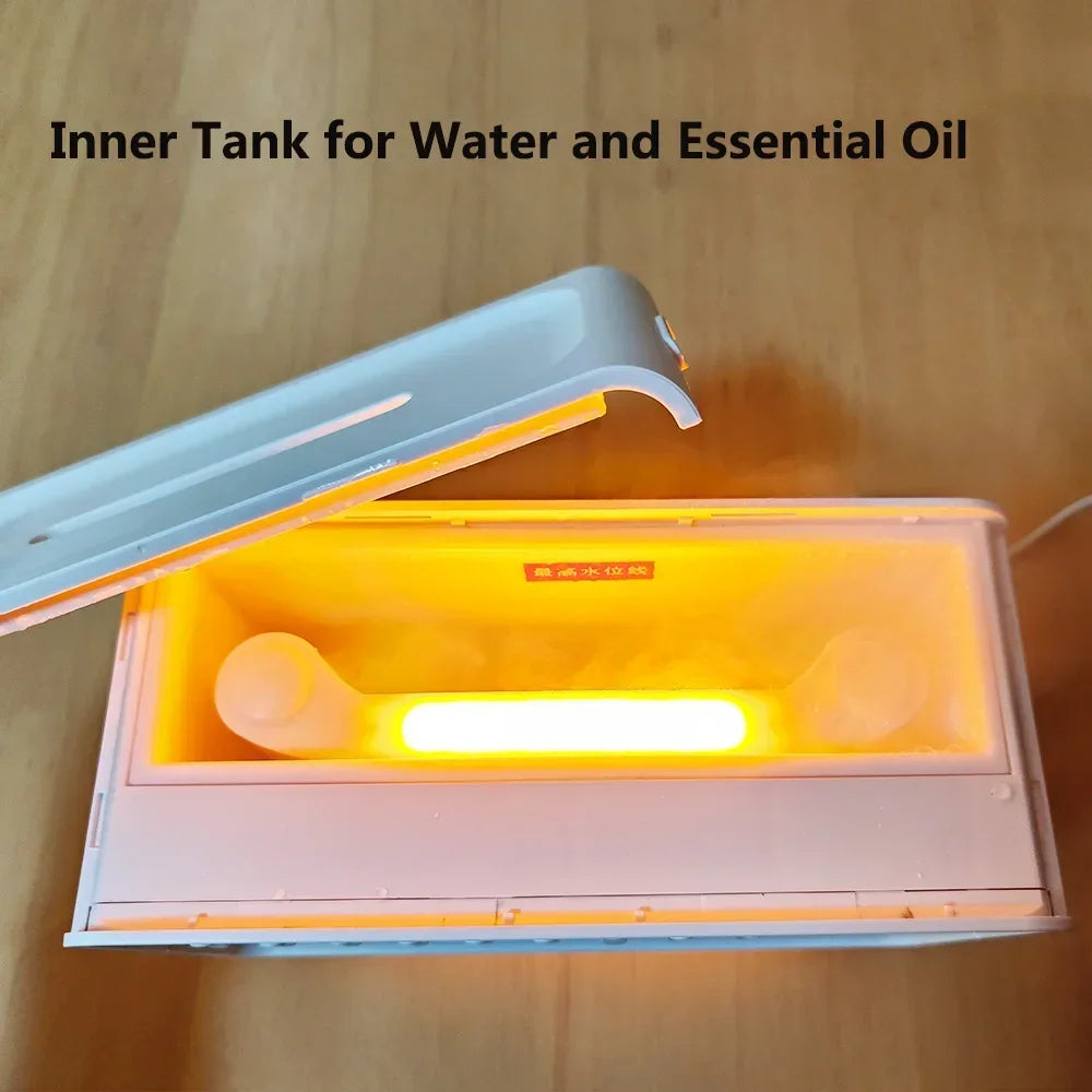 NEW White Noise Machine Diffuser Air Aroma Diffuser Humidifier With 8 White Noise Adjustable, Night Light, Bluetooth Speaker