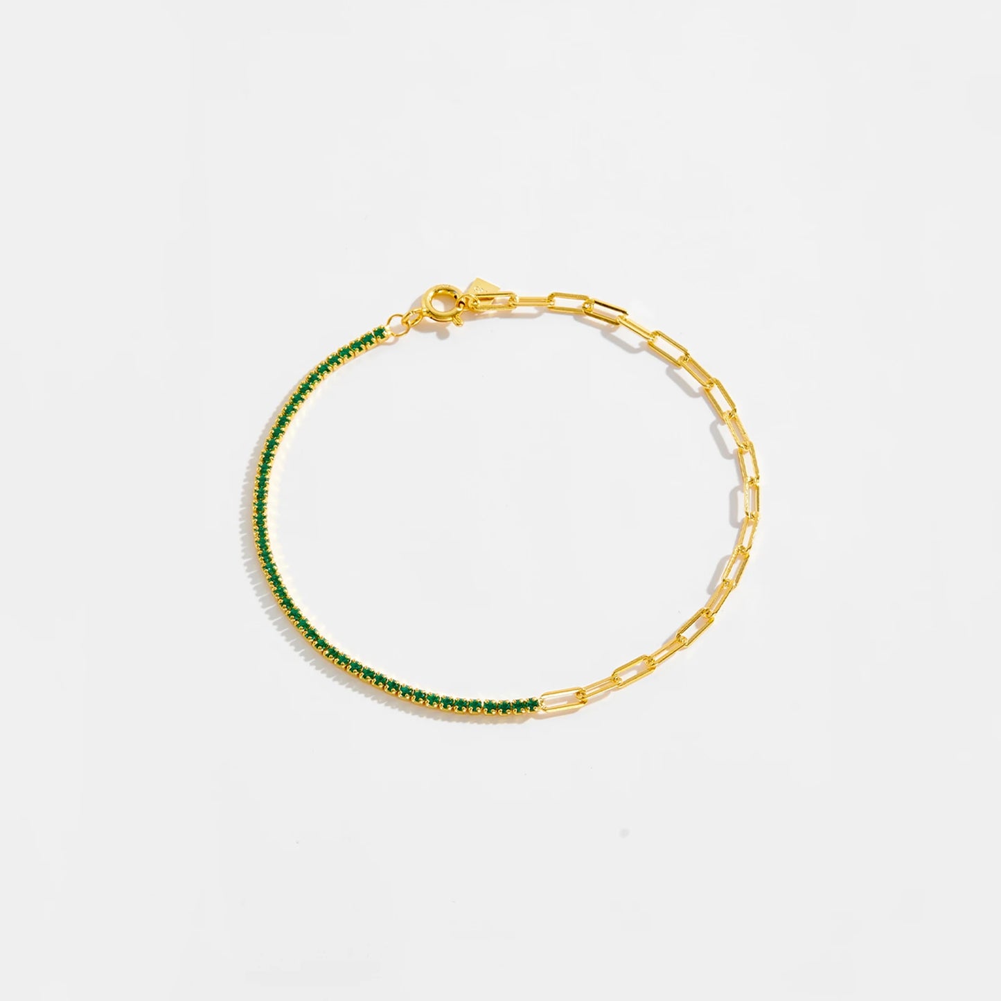 VEWANT 925 Sterling Silver Rainbow Colorful Zircon CZ Chain Bracelet Women Fine Jewelry Rock Punk Wedding Anniversary Gift
