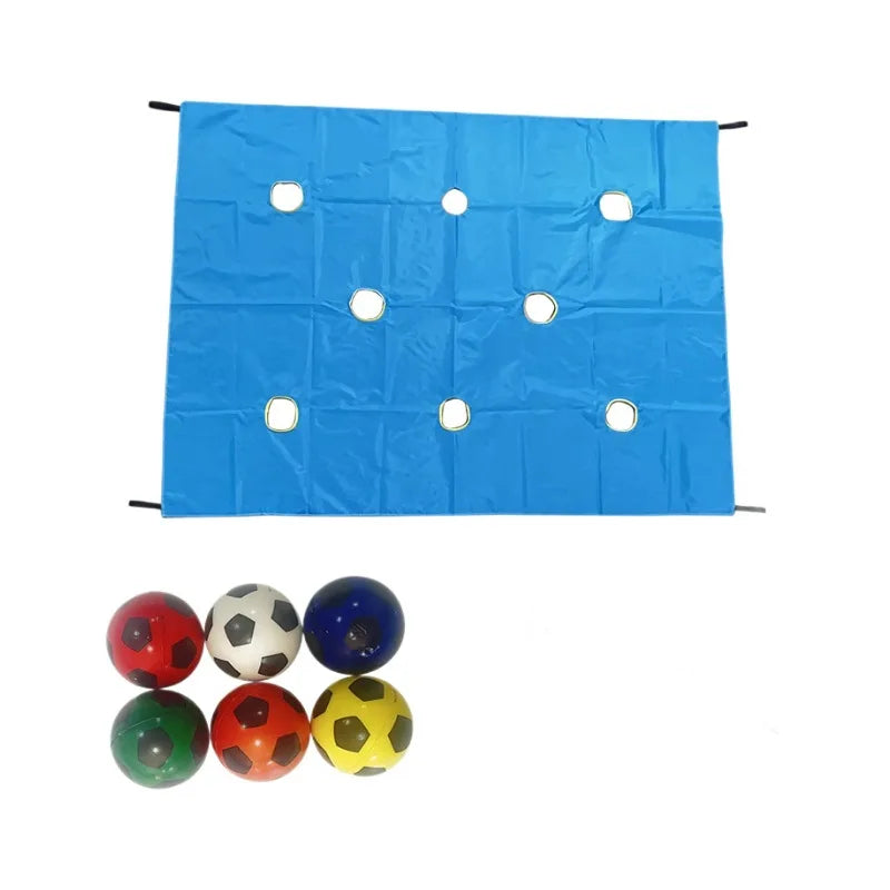 1PC Team Building Cooperative Hole Tarp Game for Kids Adults School Outdoor Group Activities Party Game Halloween Christmas Gift