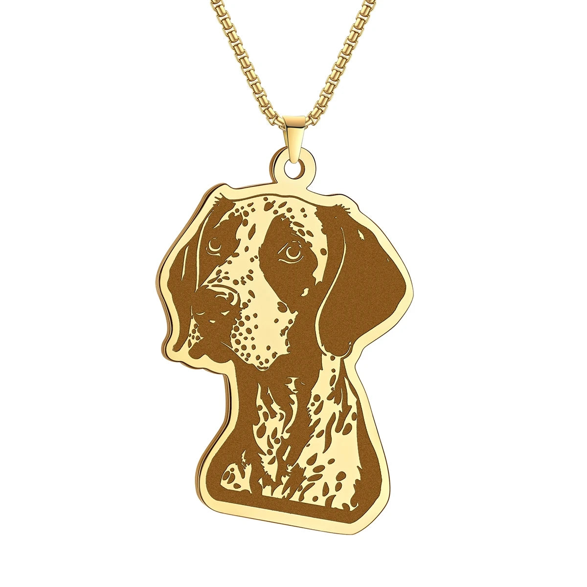 Kinitial Cute Dog Puppy Pendant Necklace For Women Men Stainless Steel Charm Necklace Wholesale Christmas Gift Jewelry