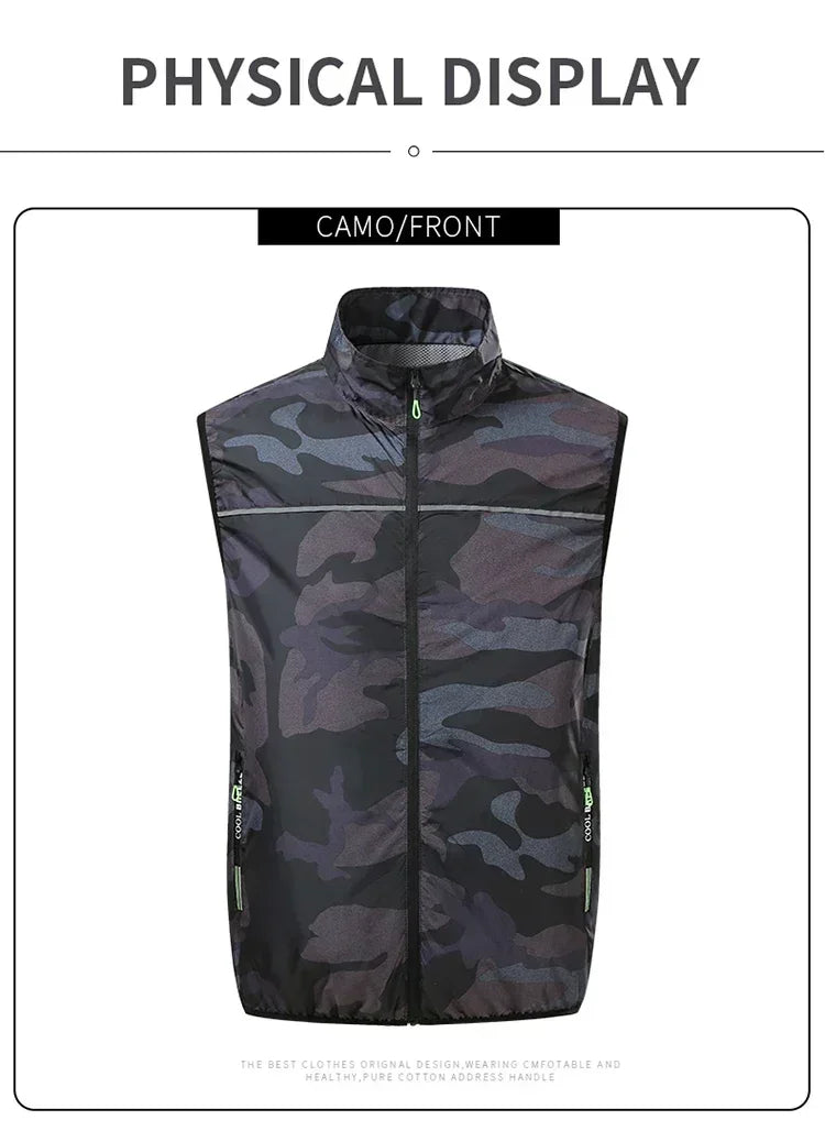 Ice Vest Men's Usb Refrigeration 9 Leaf Fan Jacket Air Conditioner Clothes High Temperature Work Hiking Cooling Fishing Vest New