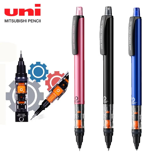 UNI Kuru Toga Mechanical Pencil M5-452 Drawing Pencil 0.5mm Low Center of Gravity Automatic Rotation School Supplies Stationery