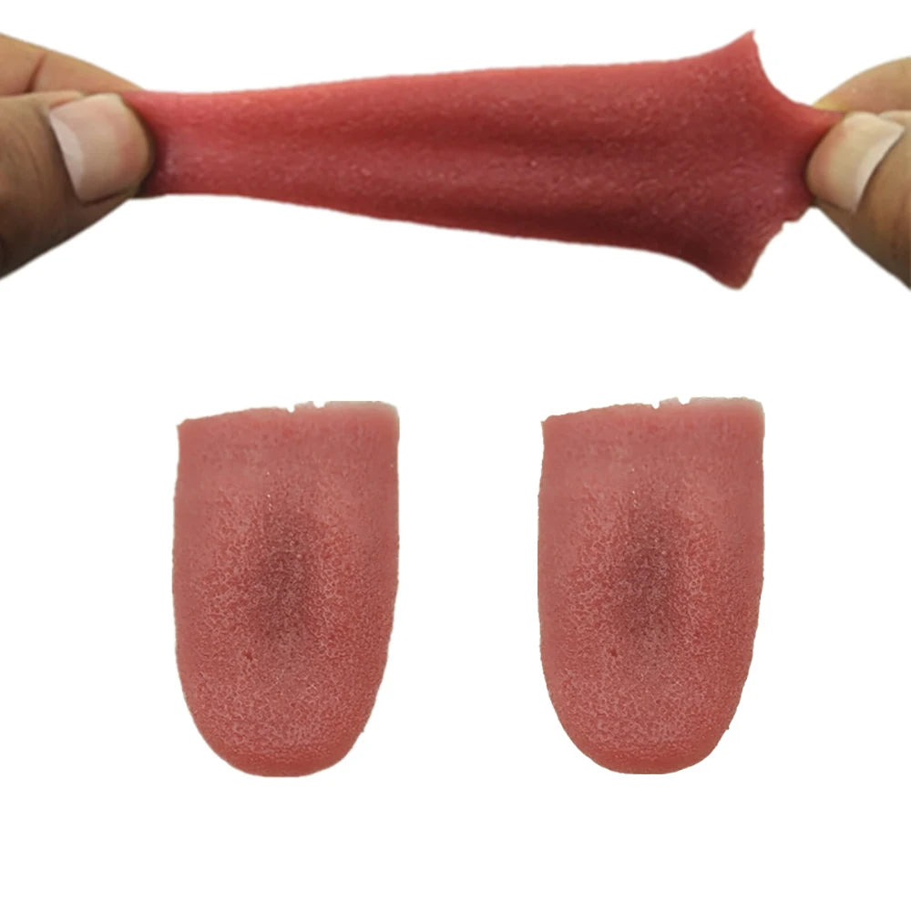 Halloween Prank Props,Realistic Fake Tongue,Magician Props Trickery Toys Fake Tongue,Halloween Party Decoration