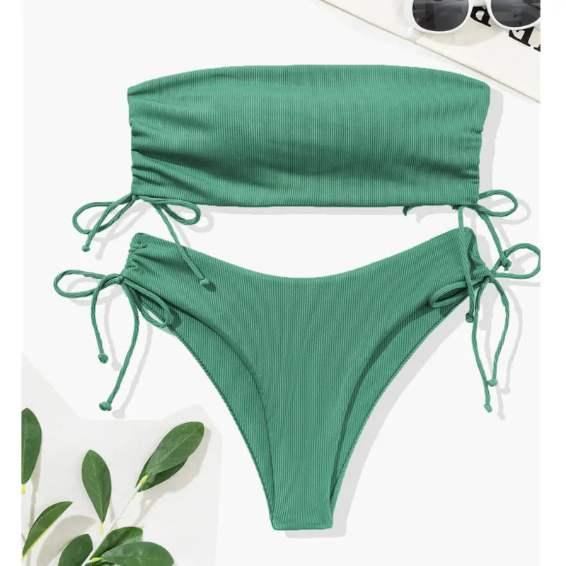 New Sexy Bikinis 2025 Swimsuits Women Swimwear Push Up Female Beach Swimming Wear Bathing Suit Brazilian Bikini Set Pool Bather