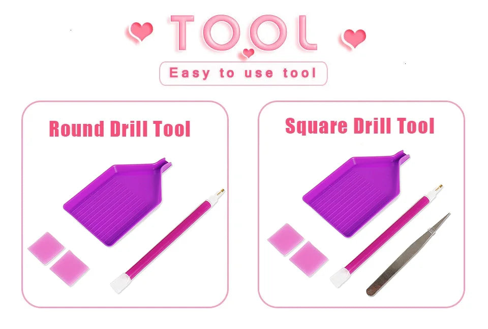 Huacan 5d Diamond Painting Portrait Santa Claus Full Square Round Diamond Mosaic Cartoon Handmade Christmas Gift Home Decor