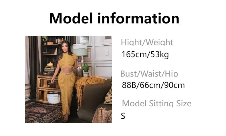 JRRY Sexy Women Knitted Set Crop Top Long Skirt Crochet Two Pieces Set Hollow Out Crocheted Beach Dress Set Cover Ups