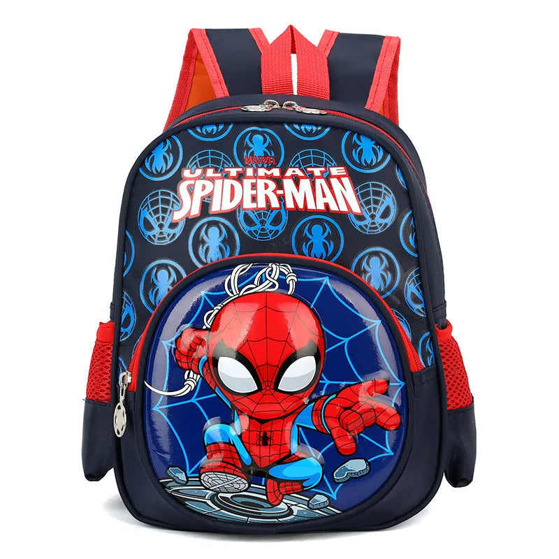 Spider Children's Backpack SpiderMan Boy Schoolbag Kindergarten Children's Double Backpack Halloween Christmas Gift