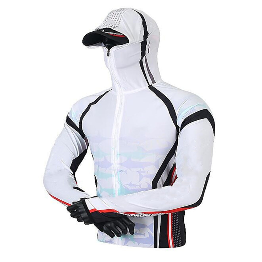 Quick Drying Sun Protection Fishing Shirts  2 Anti-UV Lightweight Fishing Jerseys  Hoodies For Men