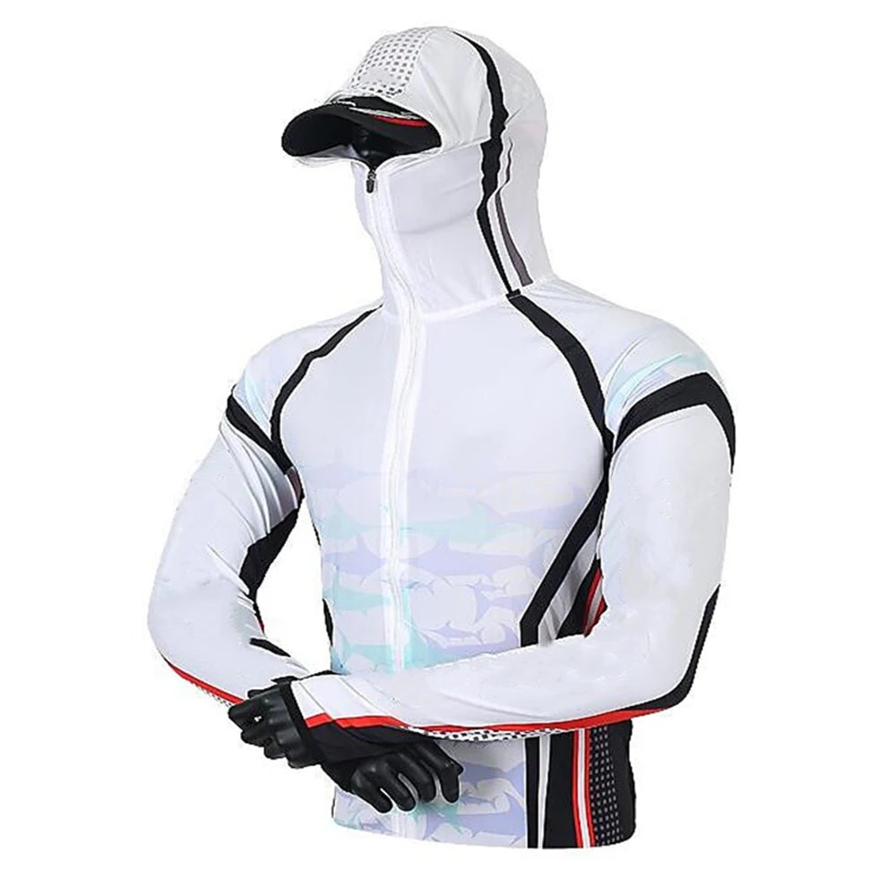 Quick Drying Sun Protection Fishing Shirts  2 Anti-UV Lightweight Fishing Jerseys  Hoodies For Men