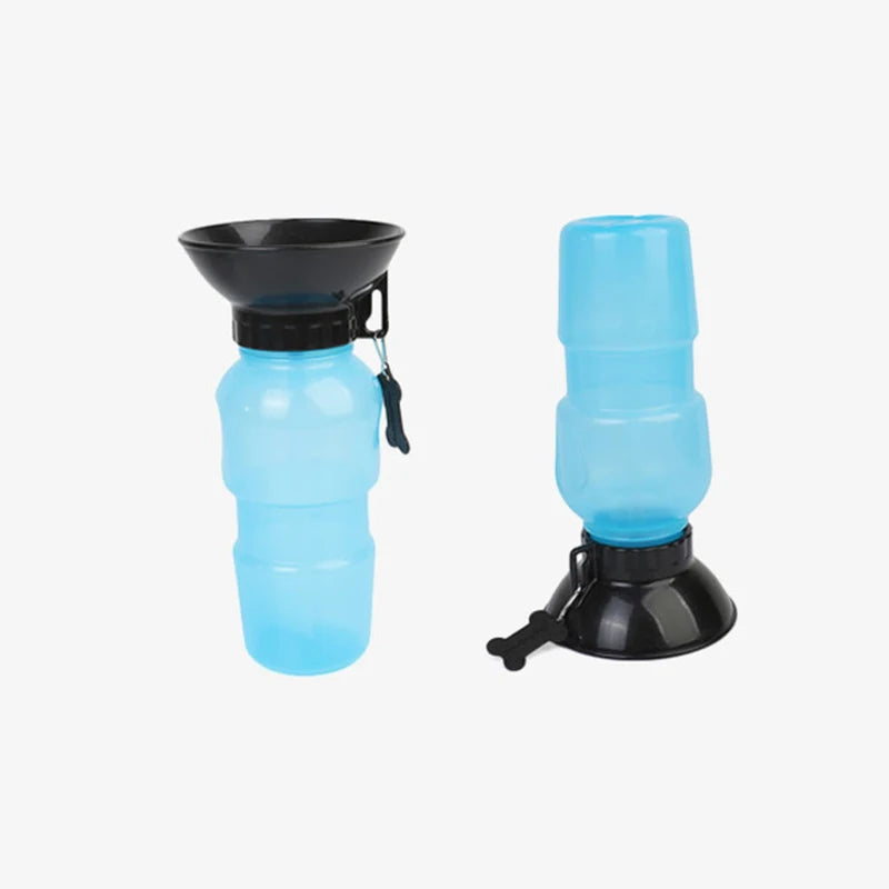 Portable Plastic Pet Water Feeder Pressing Car Carry Pet Bowl Water Feeding Kettle Dog Cat Outdoor Travel water bottle Container