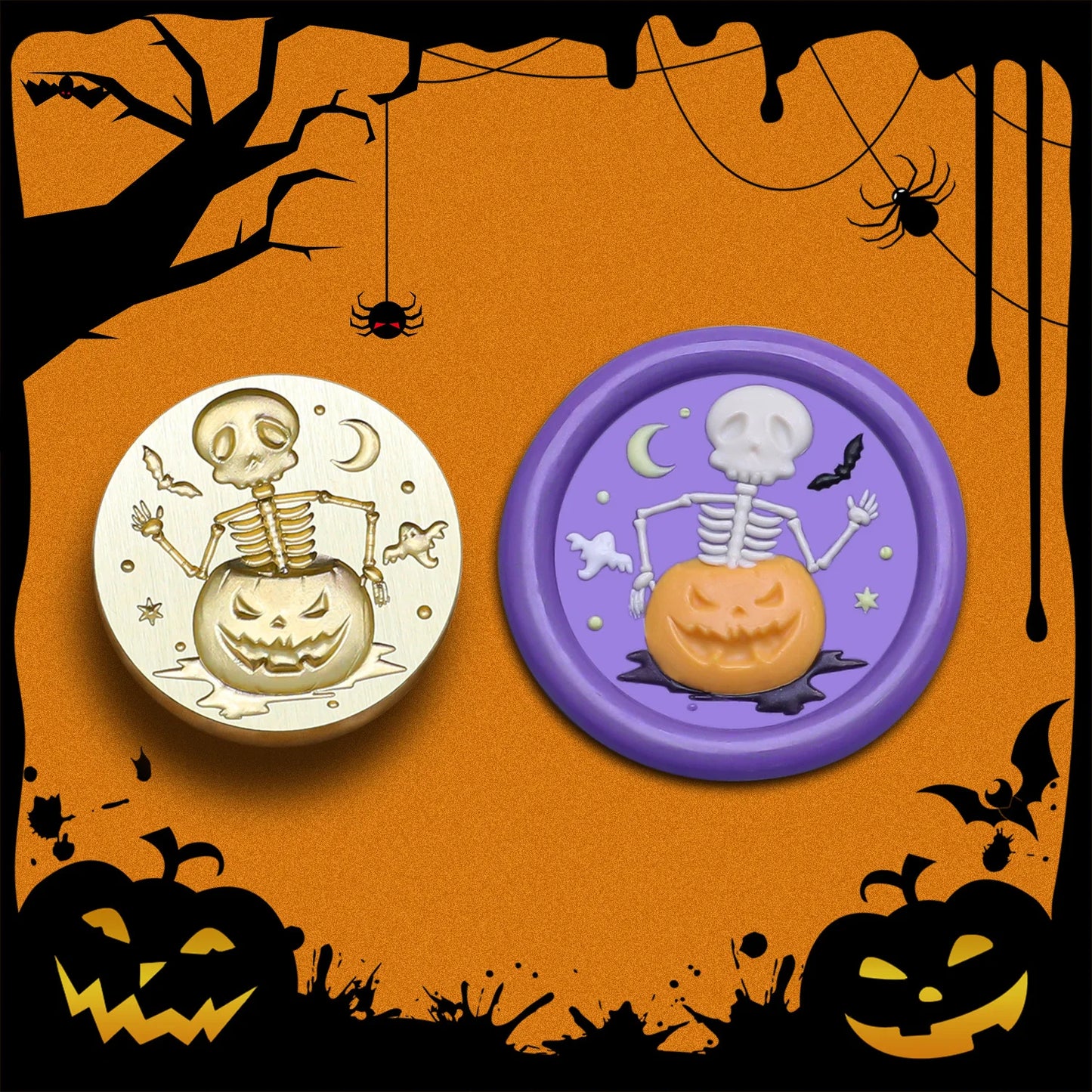 Wax Seal Stamp Halloween A Copper Head For Christmas Gift DIY Scrapbooking & Stamping Cards Envelopes Card Making Supplies