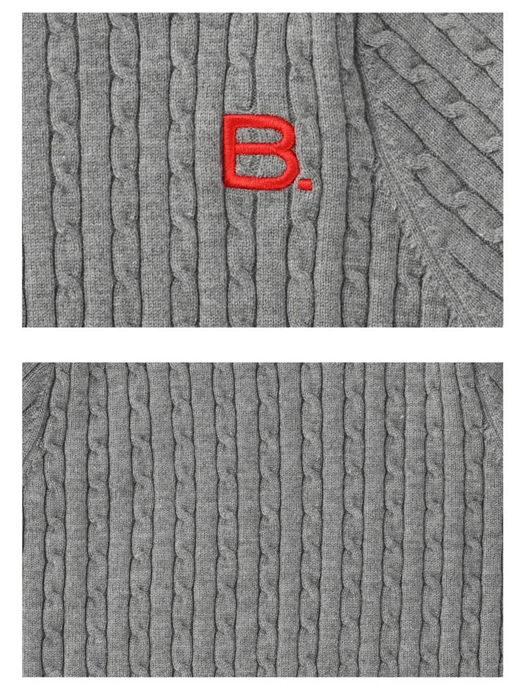 Japanese New Spring Ladies Sweet Bubble Short Sleeve Twist Knitted Top Sweater Letter Embroidered Pure Color Women's T-shirt