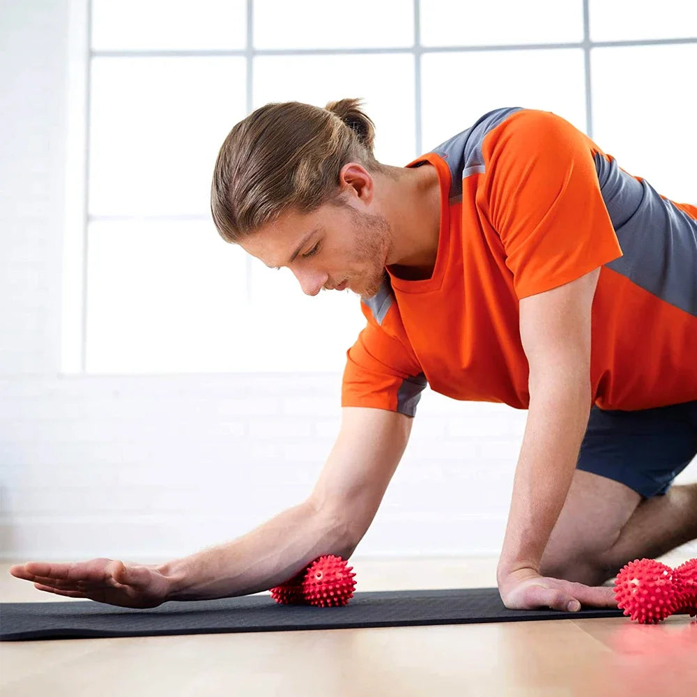 Peanut Massage Ball, Deep Tissue Massage Ball for Back, Neck, Shoulder, Spine, Legs, Hips, Trigger Point Muscle Massage Relaxer