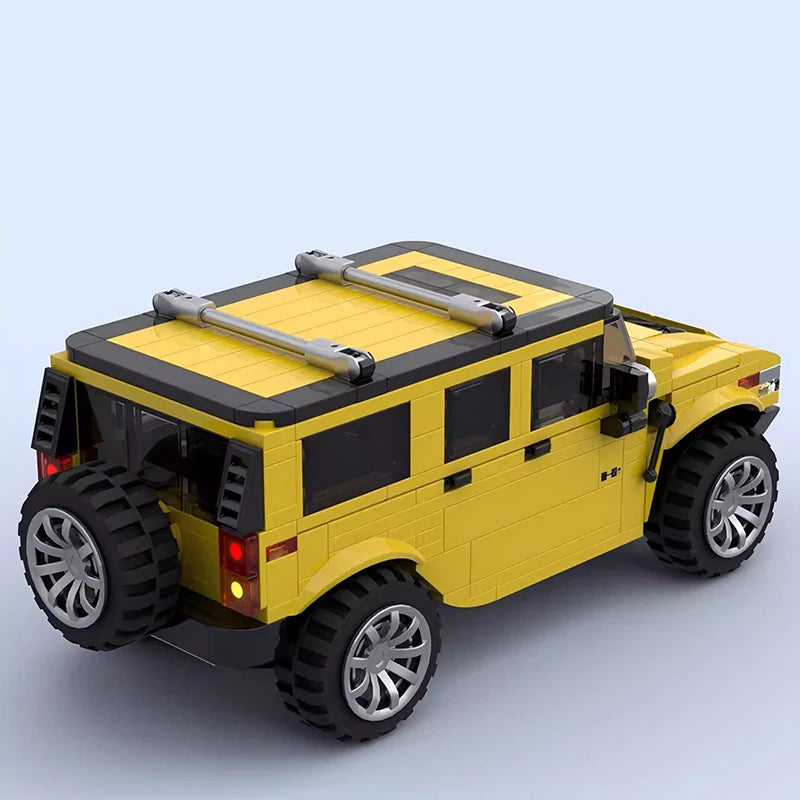 Bricklink MOC Car Technical Truck Military Hummer H1 H2 Armored Speed Vehicles Sets Building Blocks Kid Toys Christmas Gift