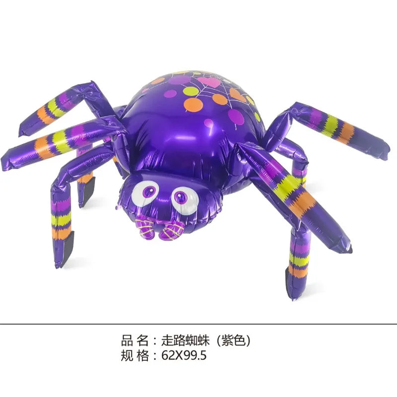 New Halloween Terror Spider Balloon Ghost Festival Party Shopping Mall Event Decoration Home Yard Halloween Photo Props Balloon