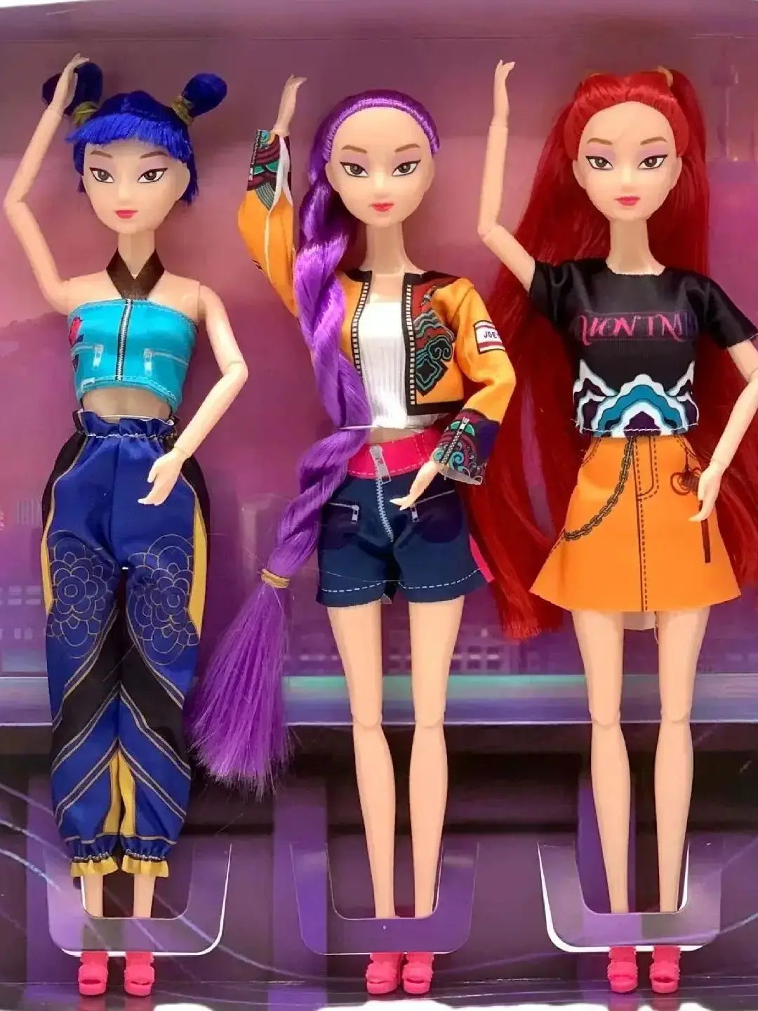 K-POP Demon Hunter Girl Group-themed cute doll, Lumimilazoi, Christmas gift, with movable joints