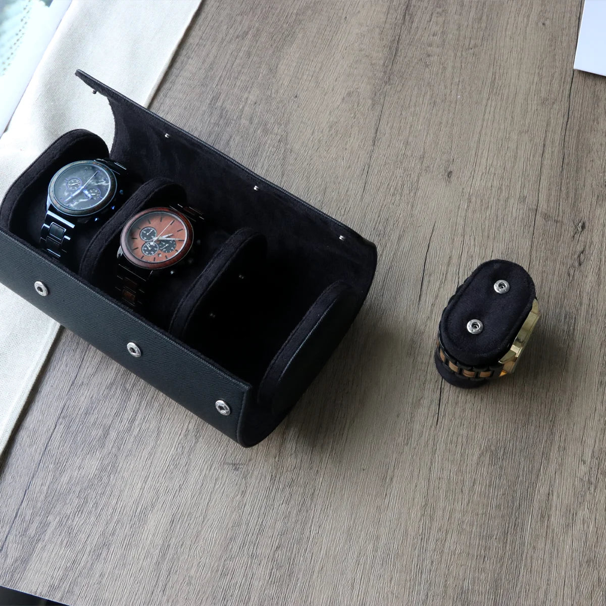 Travel Watch Storage Box Leather Watch Display Case Storage Box Watch Organizers Men Christmas Gift Watch Travel Case Watch Box