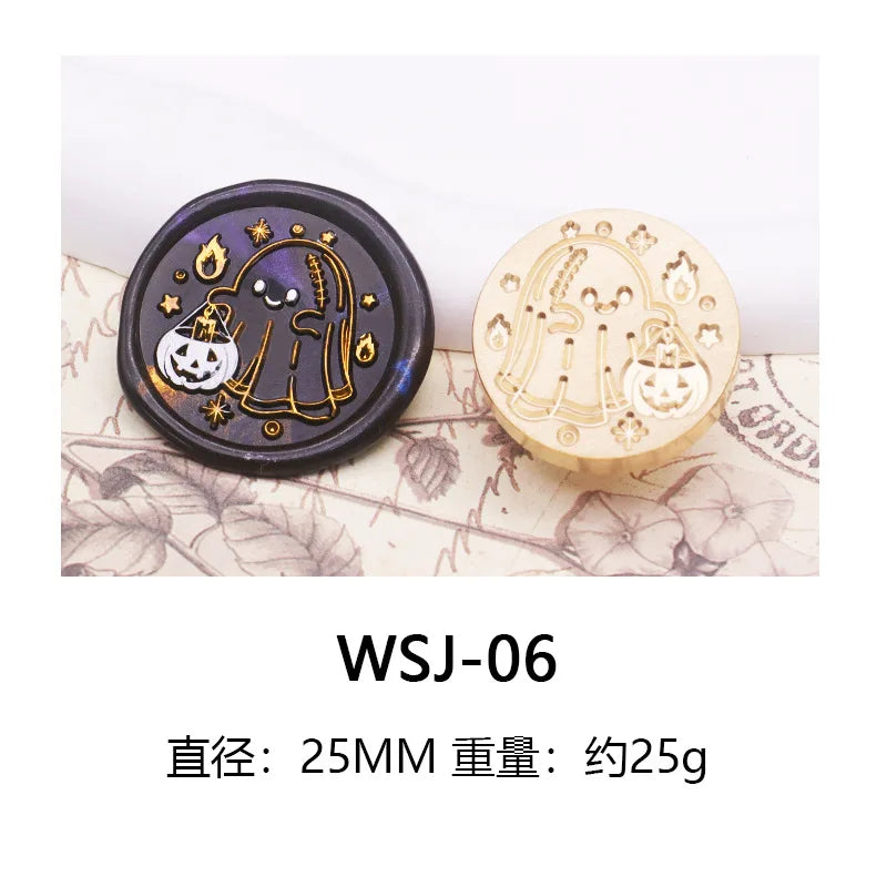 Wax Seal Stamp Halloween A Copper Head For Christmas Gift DIY Scrapbooking & Stamping Cards Envelopes Card Making Supplies