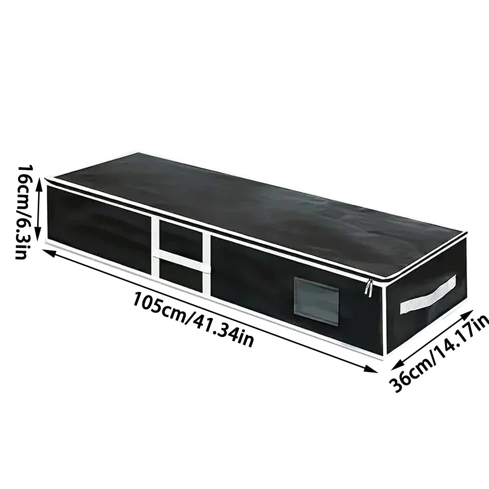 Christmas Gift Wrap Storage Bag Wrapping Paper ContainersUnderbed Storage Organizer with Reinforced Handles Christmas Decoration