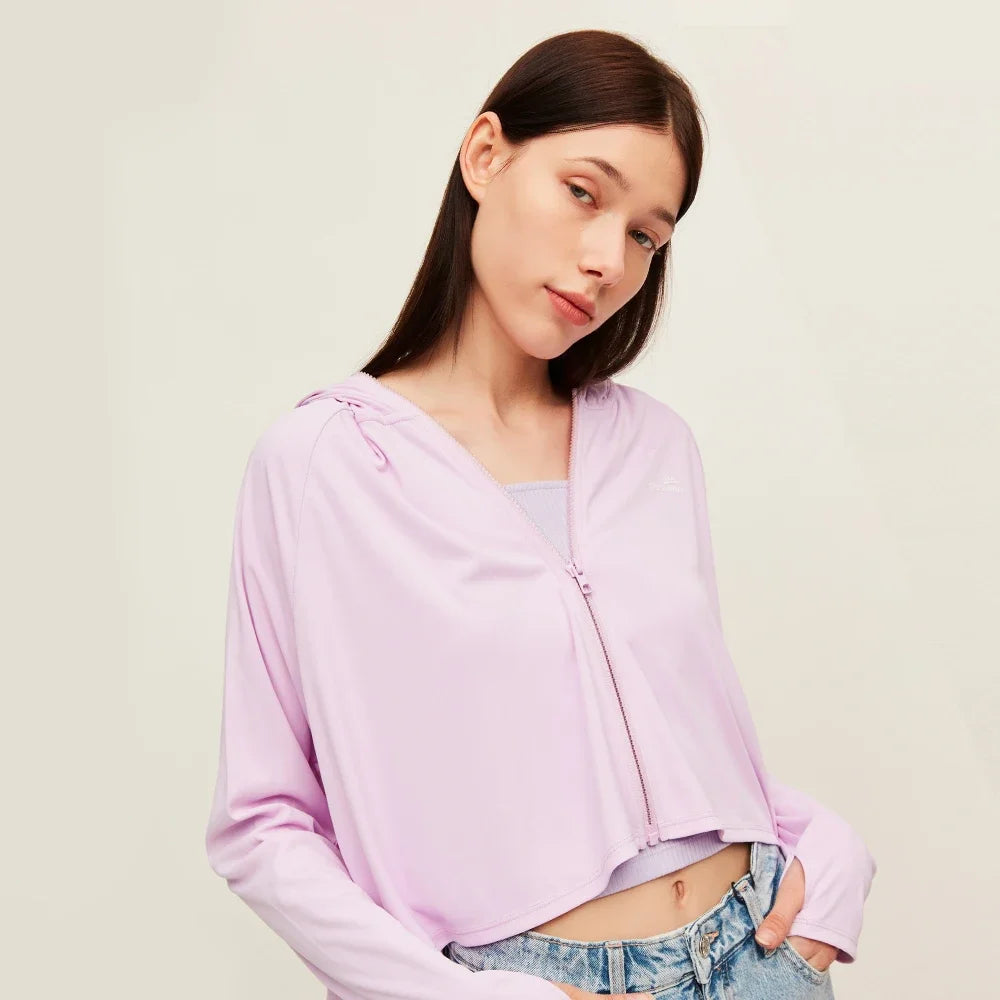 OhSunny Anti-UV UPF 50+ Sun Protection Coats Hooded Professional Sunscreen Loose Batwing Sleeve Outdoor Cycling