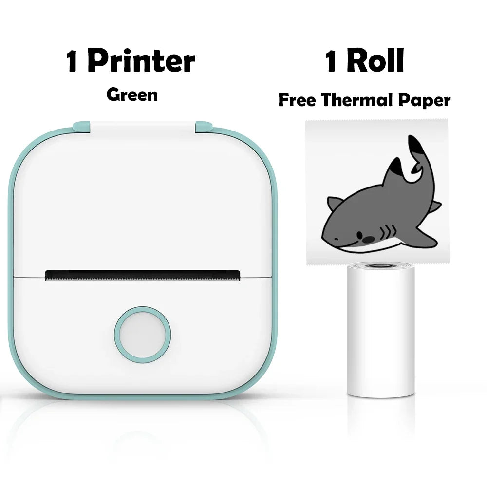 Phomemo T02 Portable Mini Wireless Thermal Pocket Printer Self-adhesive Stickers Use for DIY,Journal Sticker impresora portátil