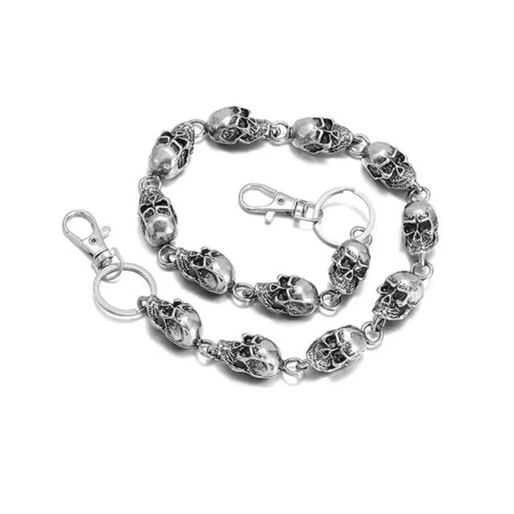 Fashion Accessories Gothic Punk Heavy Waist Chain Rock Vintage Men Punk Belt Chain Hip Hop Key Chains Skull Pants Chain Jeans