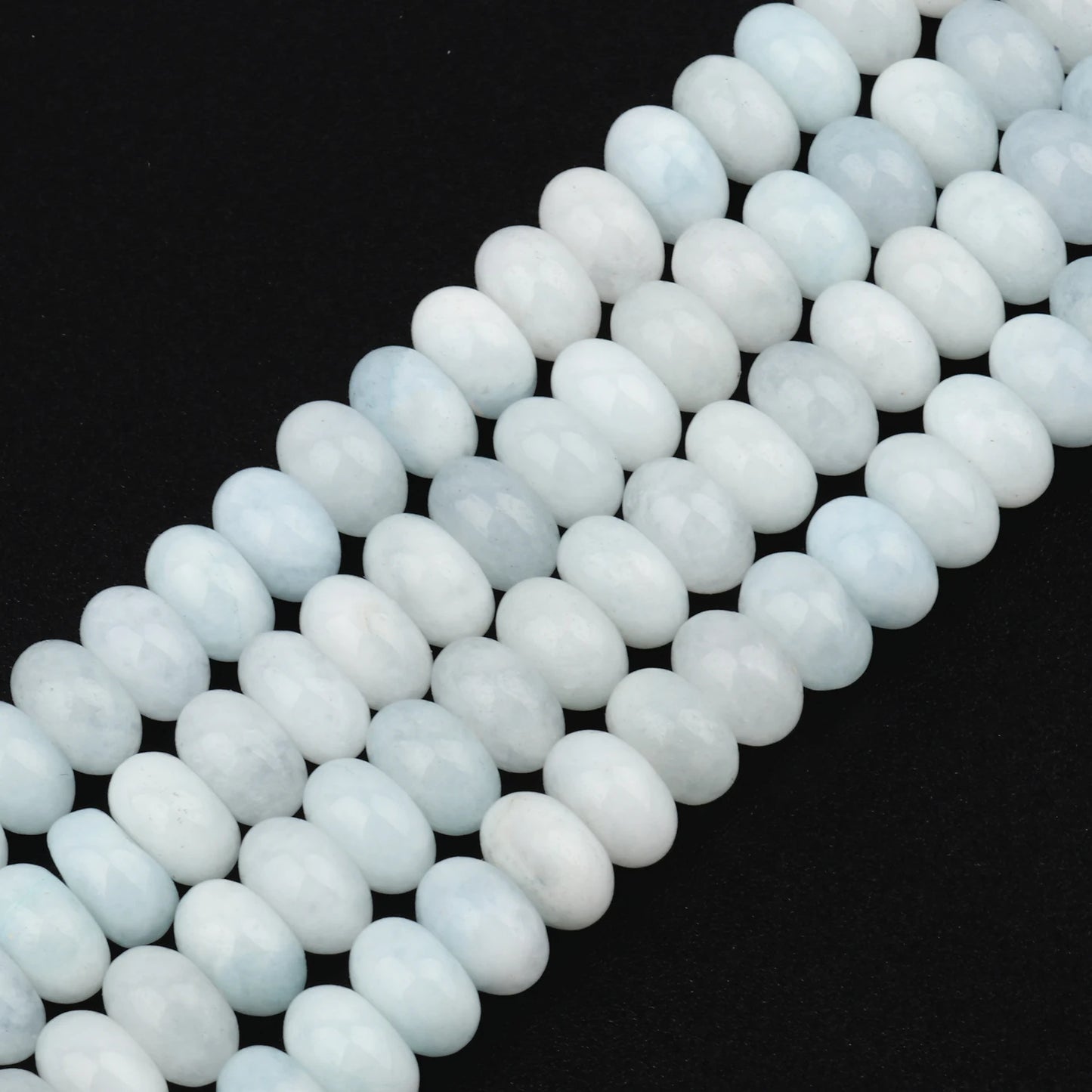 Rondelle Natural Stone Aventurine Tourmaline Jade Beads Flat Round Loose Beads for Jewelry Making DIY Charm Gift Bracelets 8x5mm