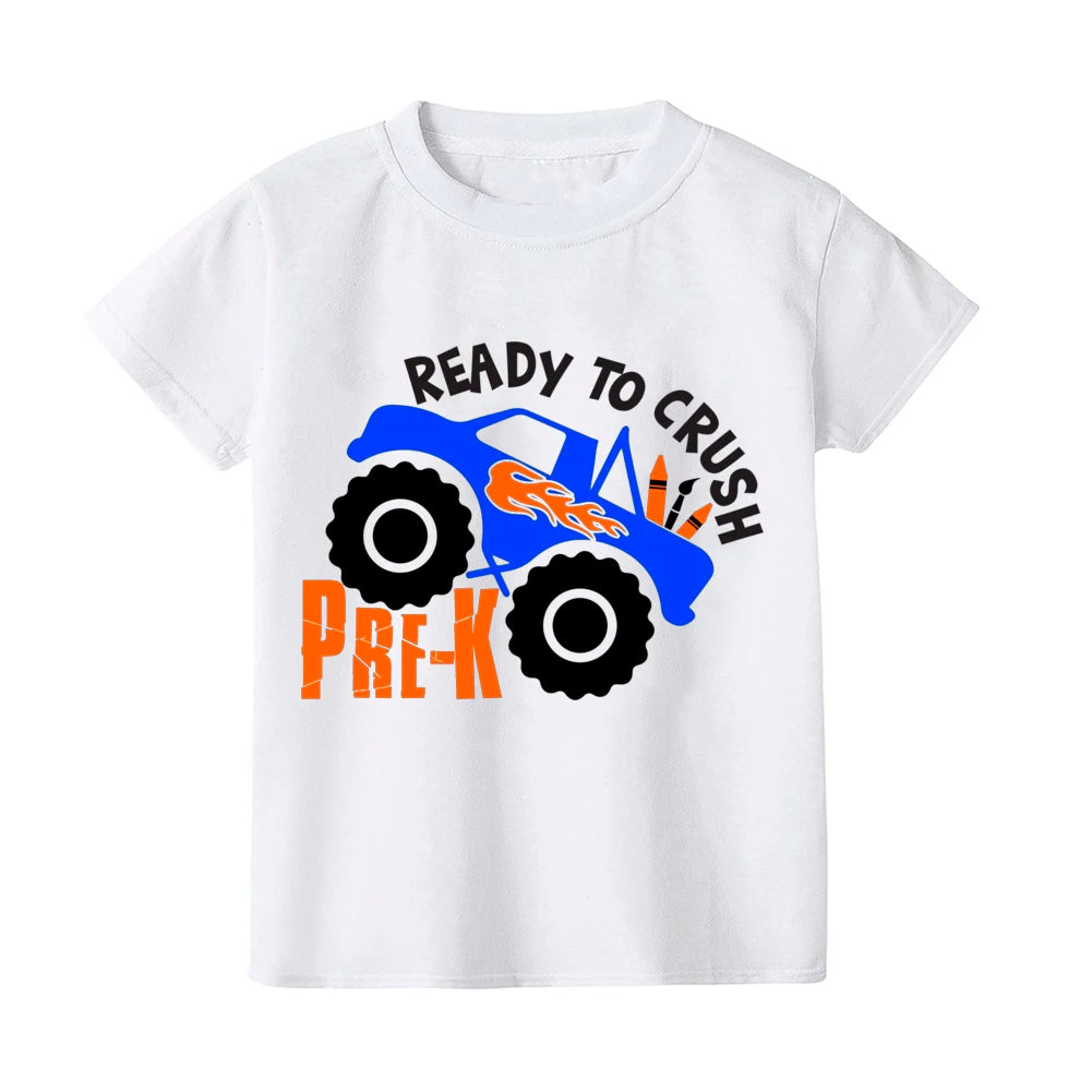 Hello Pre- K Kids Shirt Boys Girls Cute Clothes First Day of School T-shirt Back To School Gift Preschool Shirt Toddler Shirt