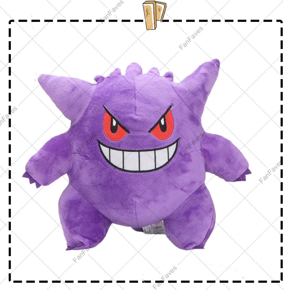 Pokemon Slepping Gengar Keychain Pendant Hanging Dolls 7 Style Gengar Cartoon Cute Animal Stuffed Peluche Doll Christmas Gift
